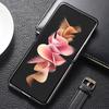 Etui do Samsung Galaxy Z Flip6 5G Skóra bydlęca+PC Składane Pokrowiec na Telefon