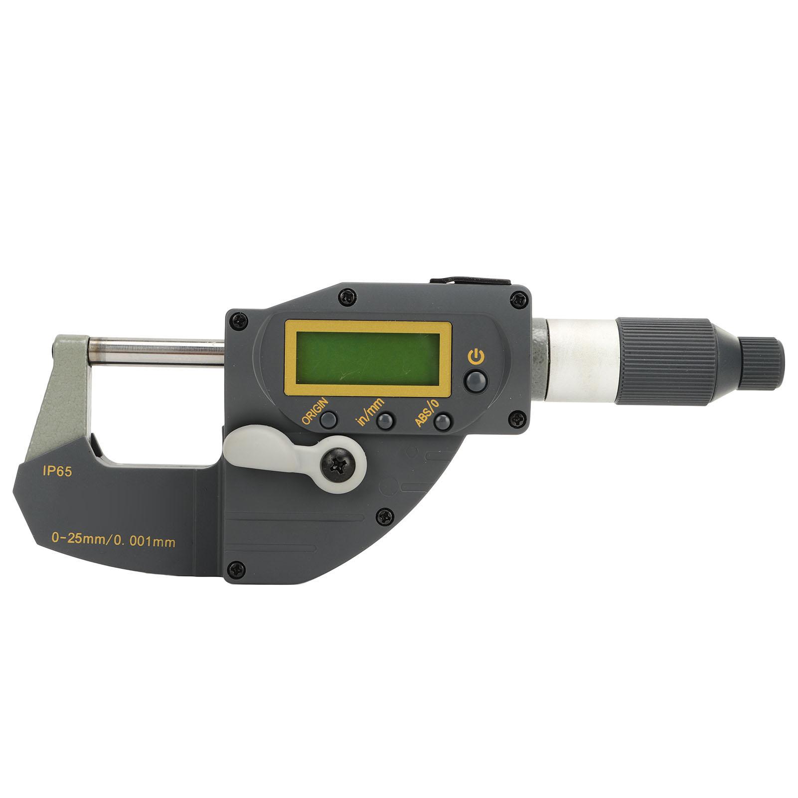 

Цифровой микрометр 025 мм, разрешение 0,001 мм, IP65, водонепроницаемый, с выходом RS232 SPC