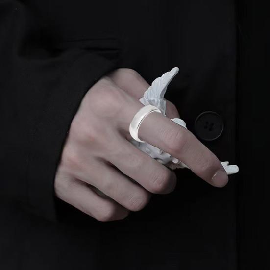 Magnetic Acupressure Ring Zinc Alloy Ring Hypoallergenic Open Design Ring Promotes Sleep Quality Stress Reduction for Men Women