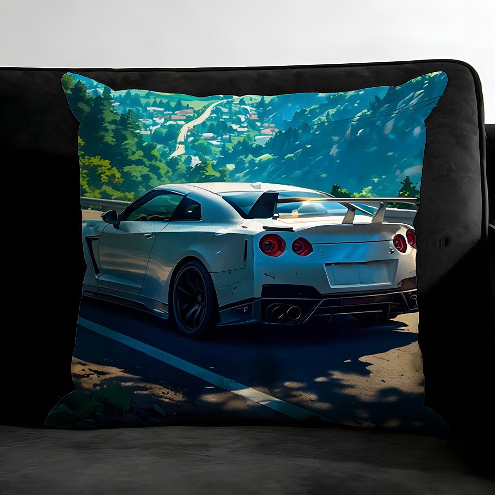 Car Cool Cushion Cover Pillowcase Ultra Soft Skin Friendly Fabric Cloud Like Comfort & Concealed Zipper