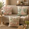 Art Spring Bunnies and Easter Eggs Cushion Cover Soft Short Plush SkinFriendly Cushion Case for MultiScene Use