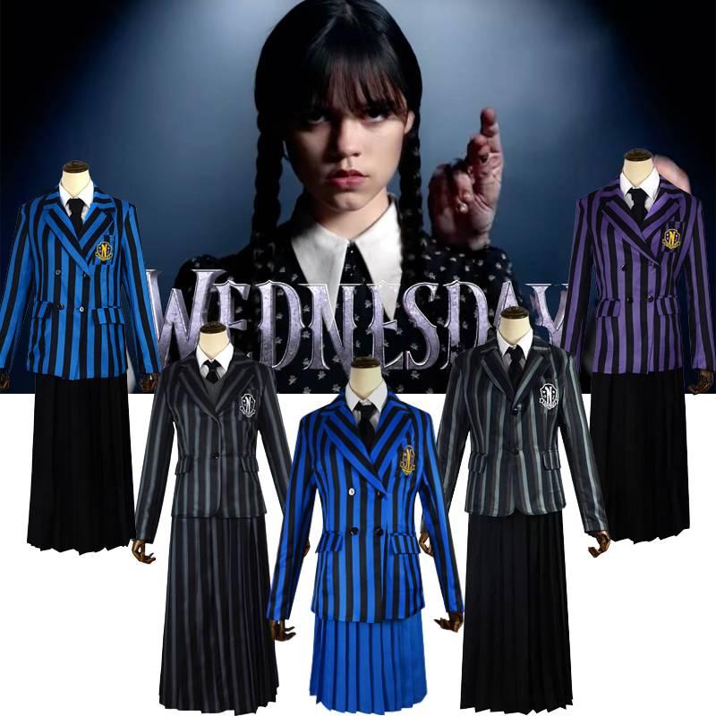 Wednesday Addams The Addams Family Costume School Uniform Dress