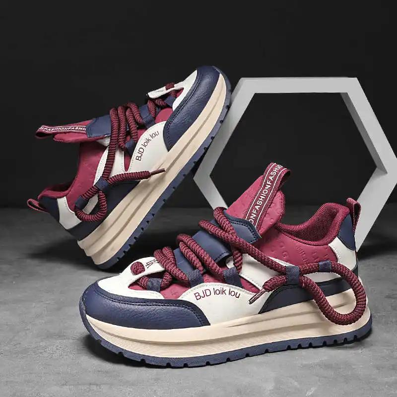 Fashion Rubber Sole Laced Sneakers Dress Heels Mens Gym Trainers Men Black Dress Shoes Sports Functional Best-selling Famous Brands