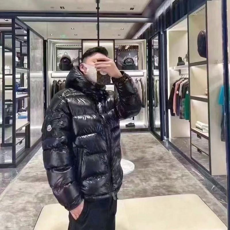 Unisex Winter Puffer Jacket Windproof Warm Hooded Coat Solid Color Street Style Youth S-XXL