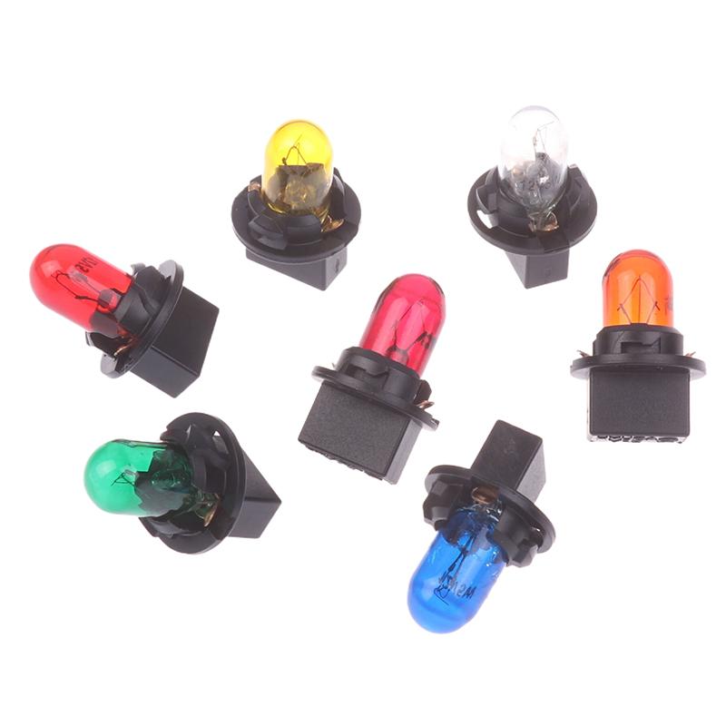 10PC 5W 12V Car Led Bulb Interior Lights Dashboard Heating Indicator Wedge Auto Instrument Lamp Air Conditioning Lamp