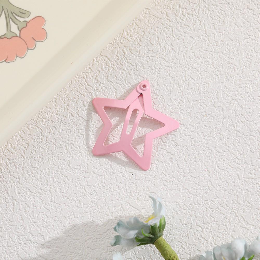 Children's Candy Color Star Hair Clips - Small Size BB Bangs Accessories