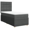VidaXL Sommier à lattes de lit avec matelas Gris foncé 100x200cm Tissu 3291968