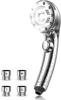 Shower Head with Bubble Function Water Water High Water Hair Skin International Standard Micro-Nano [Mist SPA, 5-Stage High-Pressure Cleaning],