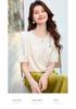 26 Year New Summer Lace Patchwork Fashionable Chinese Style Short Sleeved Shirt T-shirt Women's Shirt Top Women's Clothing