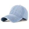 Versatile Solid Color Plain Denim Baseball Cap Casual Retro Soft Top Sunshade Hat Unisex Stylish Outdoor Cap for Men And Women