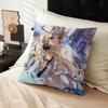 Wuthering Waves Cartethyia Pillow Covers Cartoon Sofa Decorative Home Double-sided Printing Short Plush Cute Cushion Cover