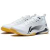 Li Ning Speed Pro Durable Breathable Non-Slip Low-Top Badminton Shoes Unisex Shoes White Black AYAS012-4