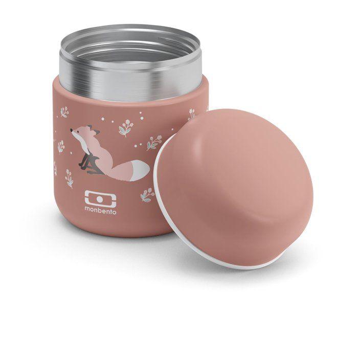 Petite Lunch Box Isotherme - MONBENTO - Boîte repas hermétique - Garde le repas chaud/frais jusqu'a 5h - MB Capsule Fox