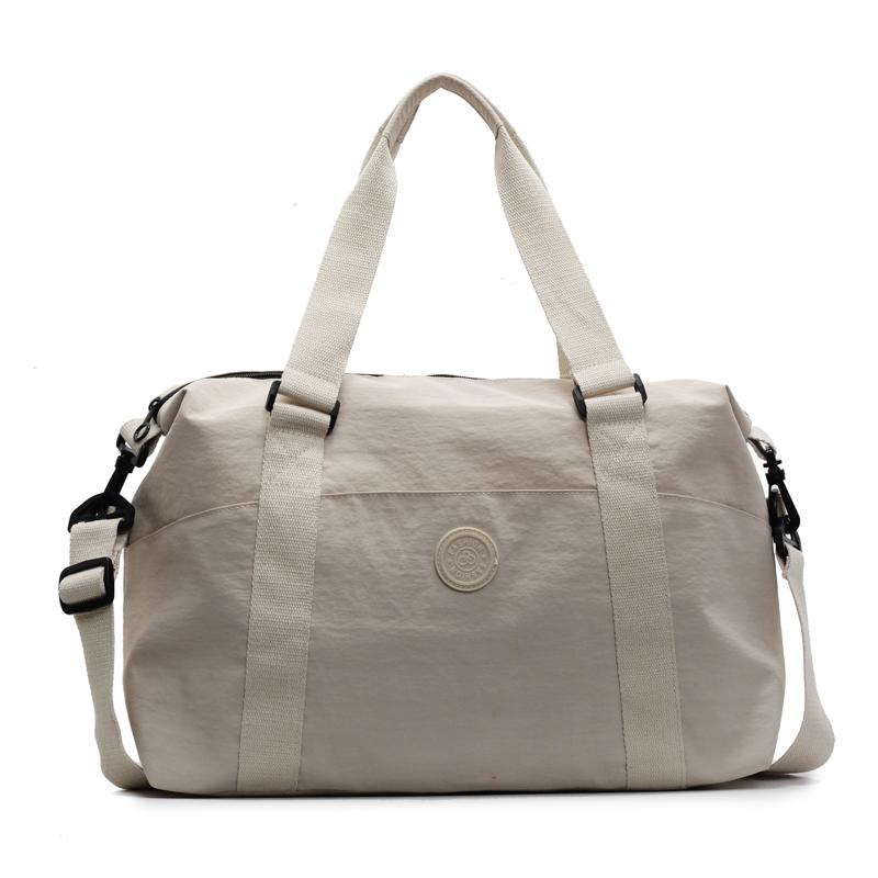 

Дорожная сумка женская сумка через плечо спортивная сумка для фитнеса сумка для коротких поездок бежевый