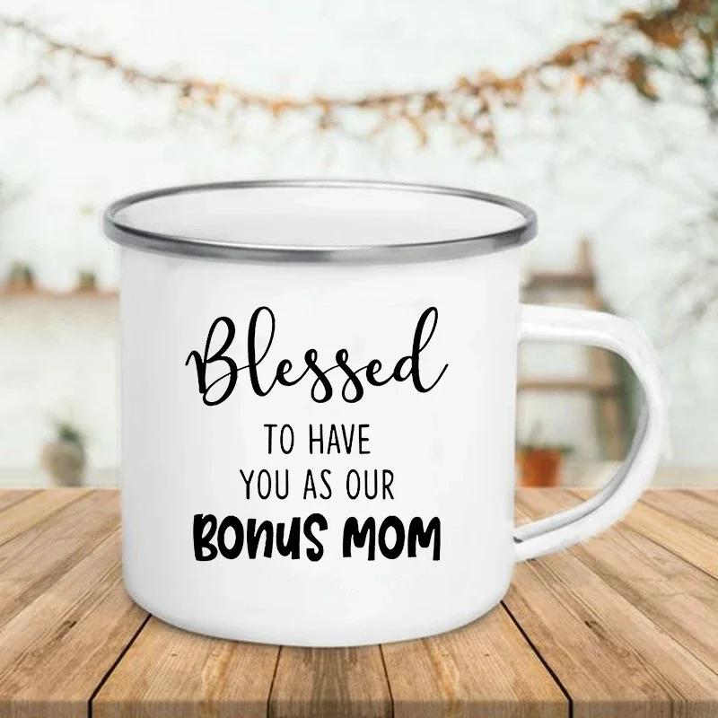 Coffee Cup Best Bonus Mom Ever Print Enamel Mugs Cupshe Tourist Mug Beer Unusual Tea Cup Drinkware Custom Cups Personalized Gift