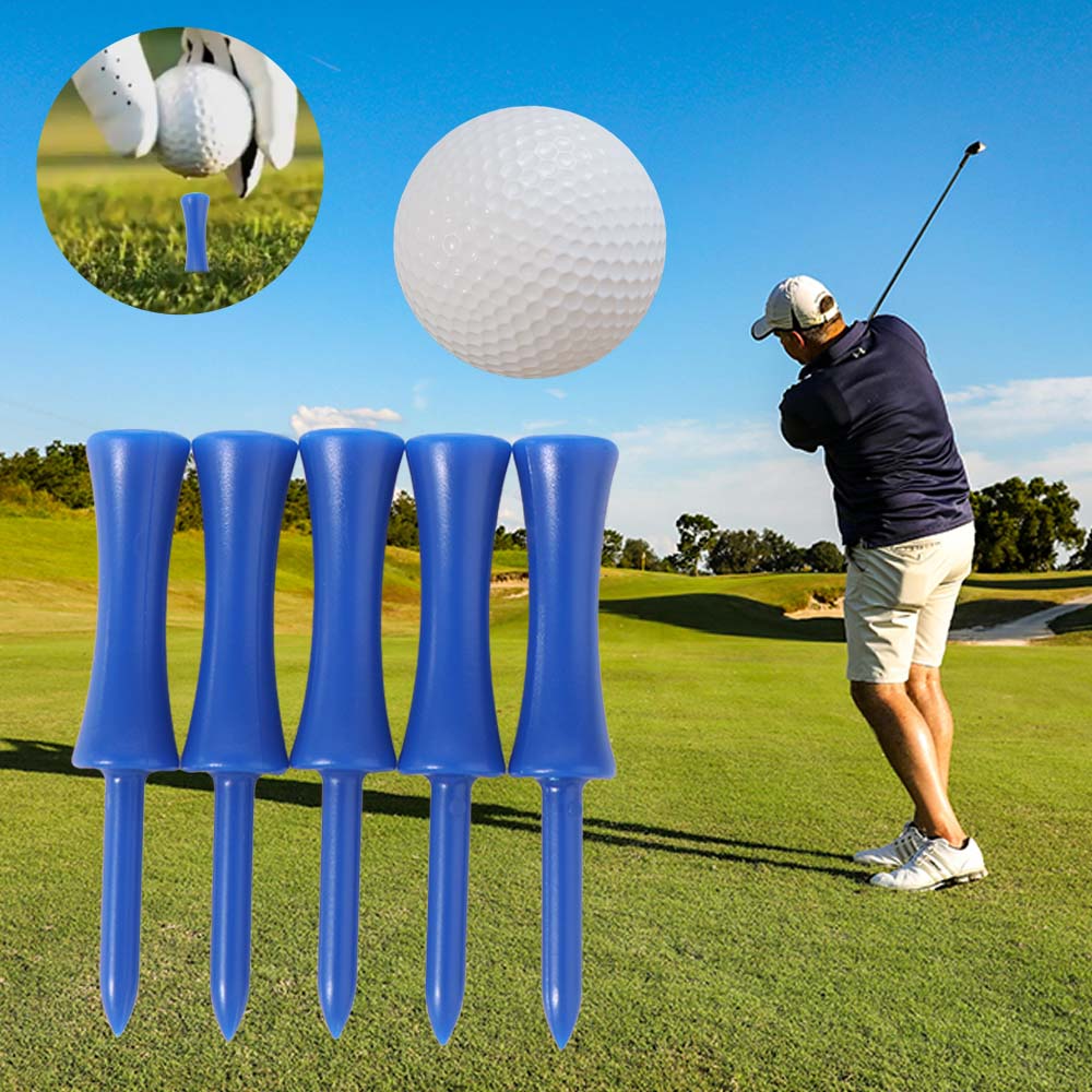 100pcs Plastic Golf Rubber Tee Replacement Golf Practice Tee Creative Professional Golf Tee  Outdoor