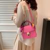 Trendy Pu Leather Handbag For Women 2023 Summer Fashionable Casual Shoulder Bag