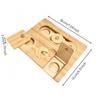 Wooden Guinea Pig Foraging Toy Boredom Enrichment Tray Safe