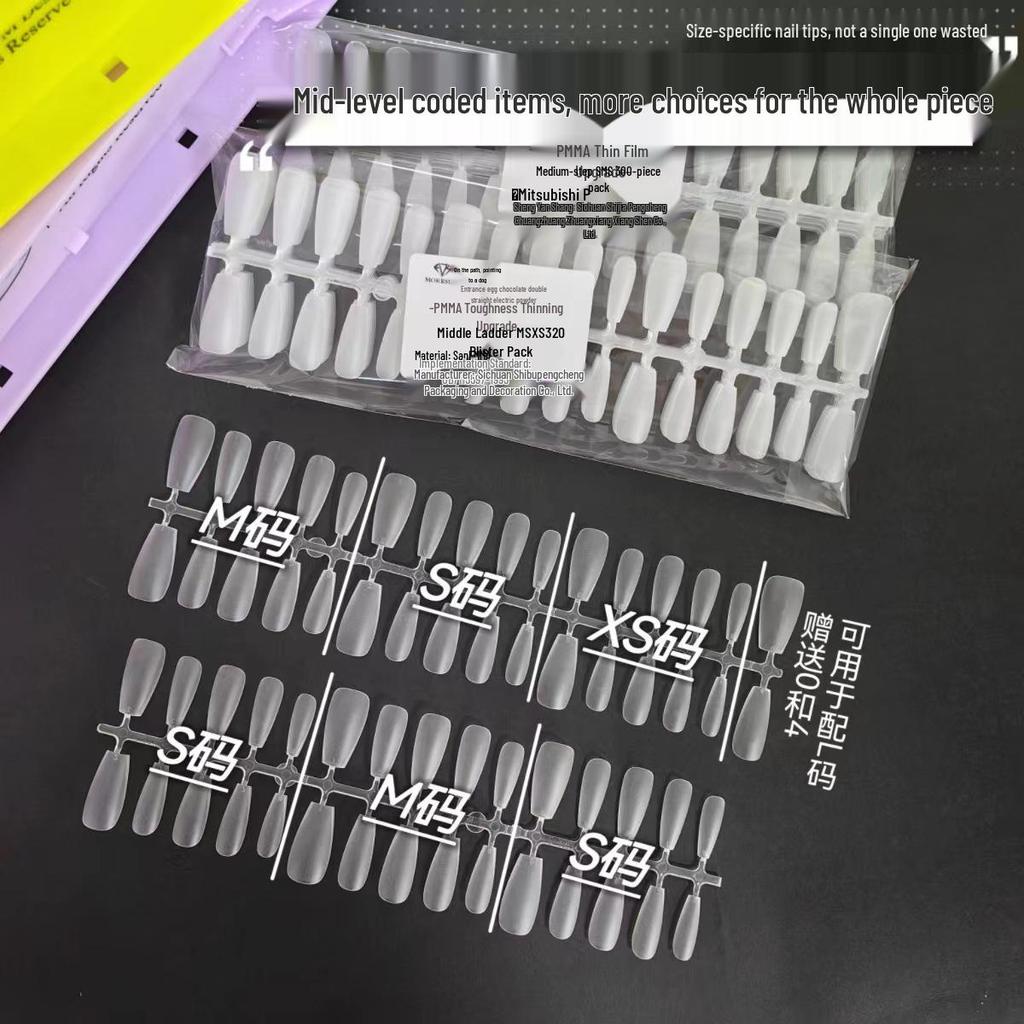 Moshang Fingertip Wearable Nails - 300-Piece Manicure Nail Tips Set