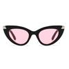 Cross-Border Narrow Zebra Pattern Sunglasses Cat Eye Sunglasses Lh155