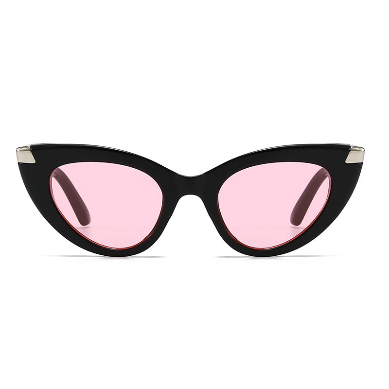 Cross-Border Narrow Zebra Pattern Sunglasses Cat Eye Sunglasses Lh155