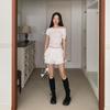 New ArrivalS Open Run Women S caSual Crop Short Sleeve Layered aSymmetrical Bi  