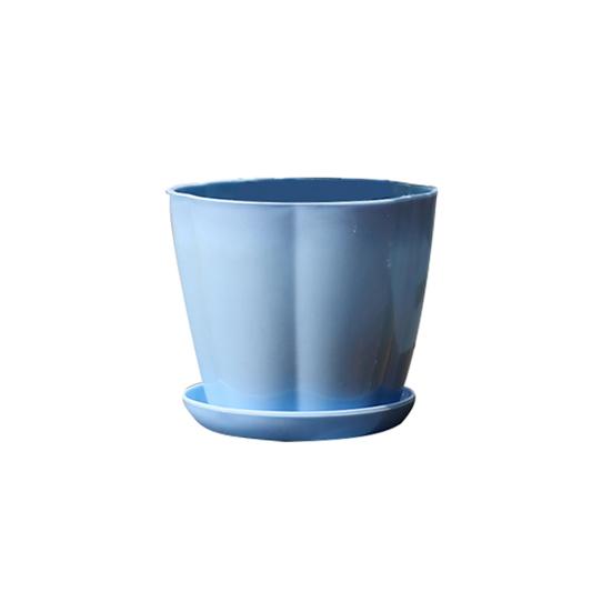 Flower Pot Pumpkin Shape Imitation Porcelain Plastic Flower Pot Home