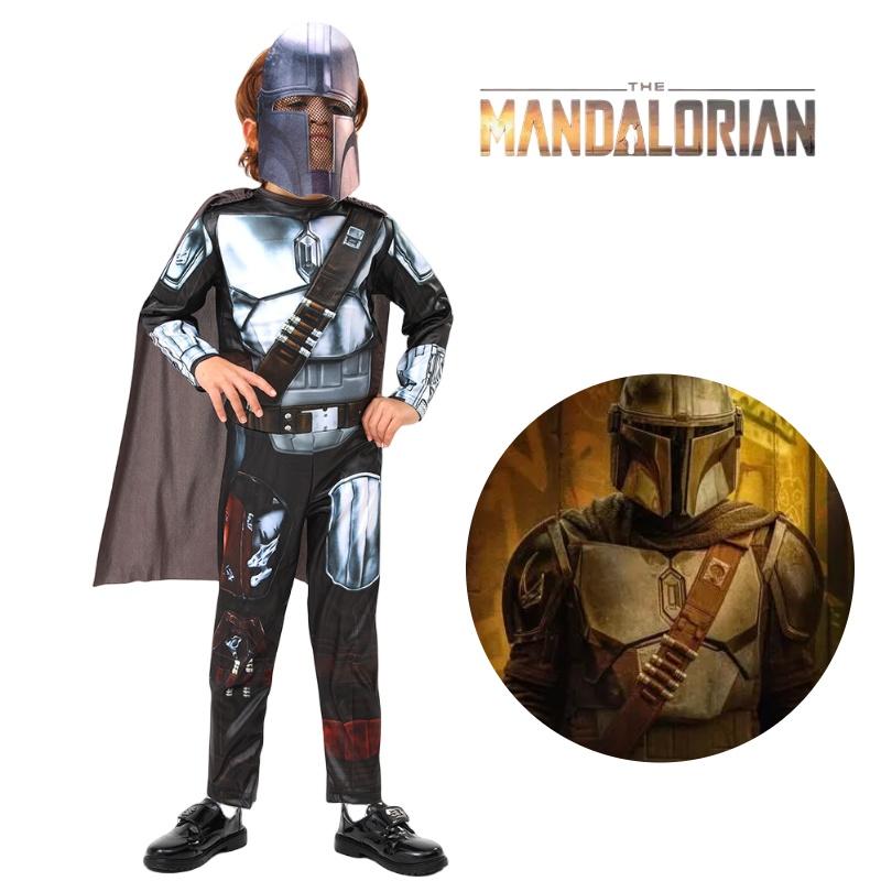 Kostium Cosplay Mandalorianina dla dzieci Strój Galaktycznego Łowcy Nagród