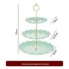 3-Tier Wavy Gold Cake & Dessert Stand
