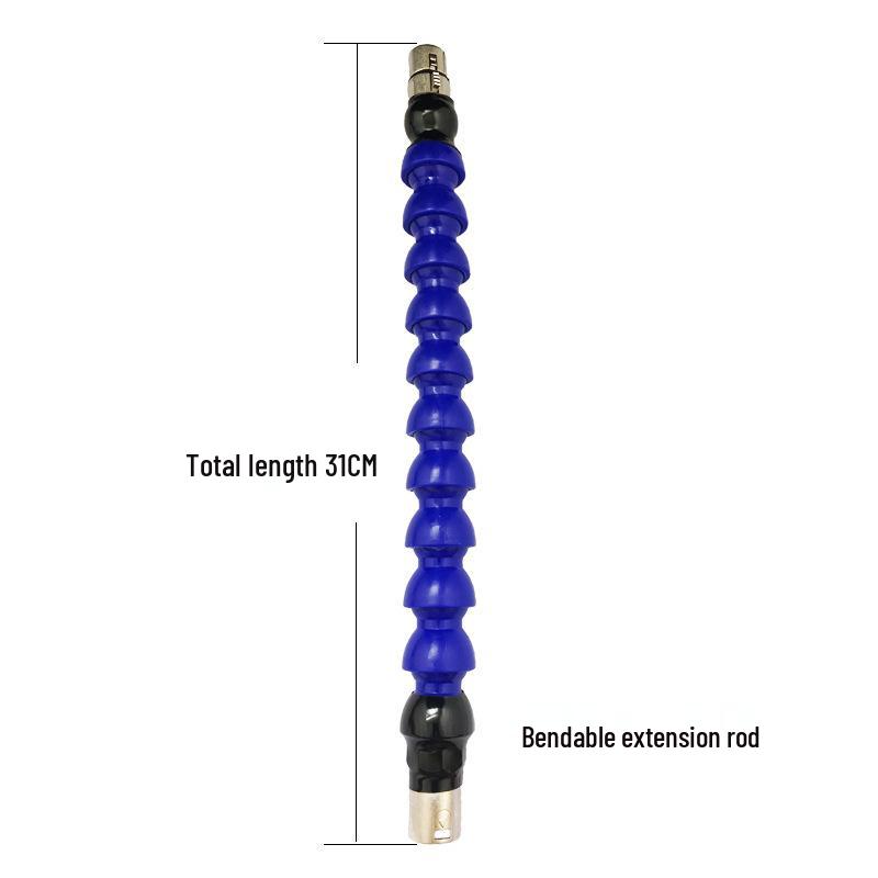 Spine-Shaped Deformable Extension Rod with Three-Hole Suction Cup, Connectors, and Accessories: Unisex Adult Toy
