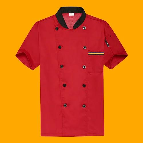 Men and Women Chef Uniforms Long-sleeved Kitchen Breathable Work Clothes 2024 New Summer Thin Cake Shop Chef Uniforms for