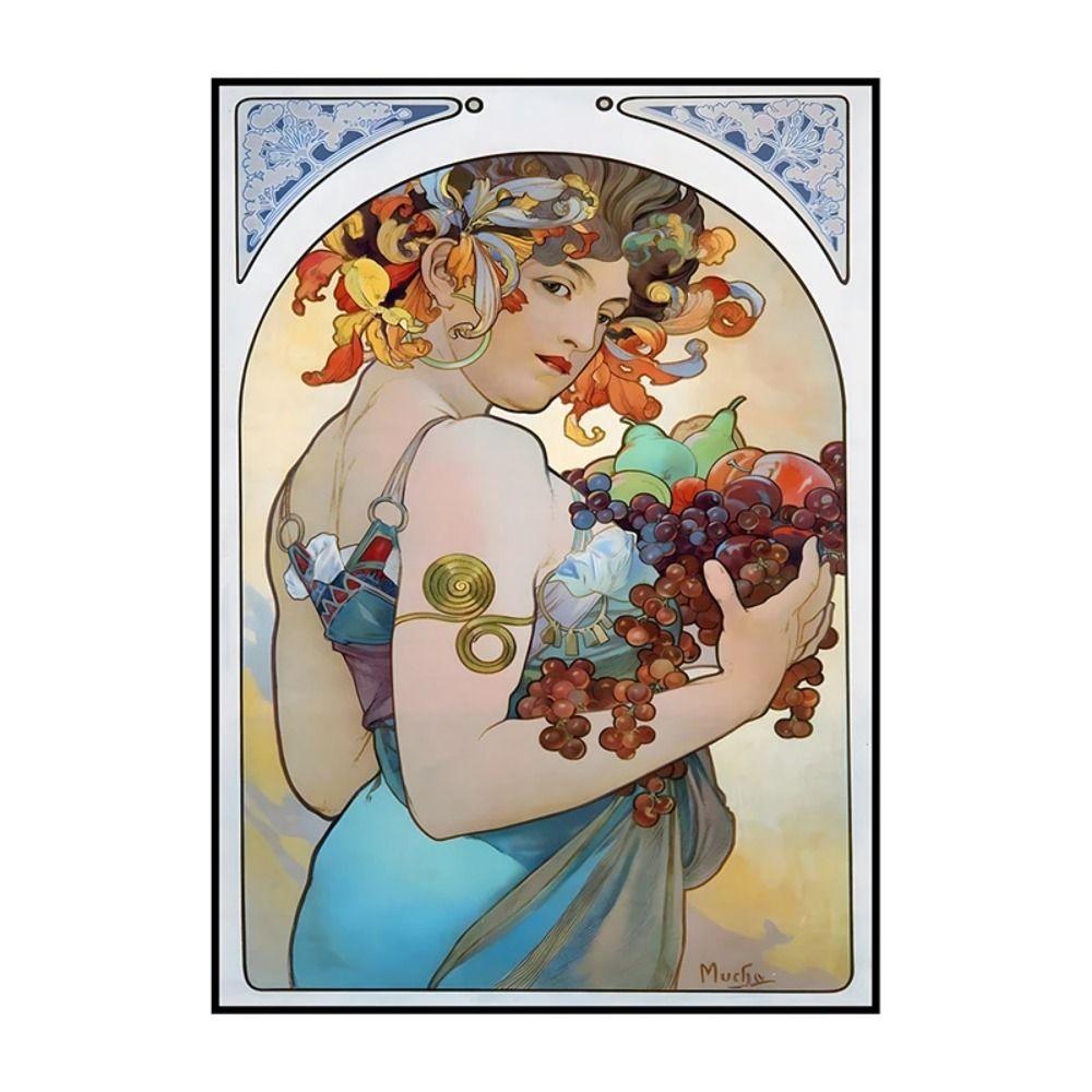 Vintage Art Nouveau Woman Tin Sign Retro Metal Panel Home Bar Cafe Decor