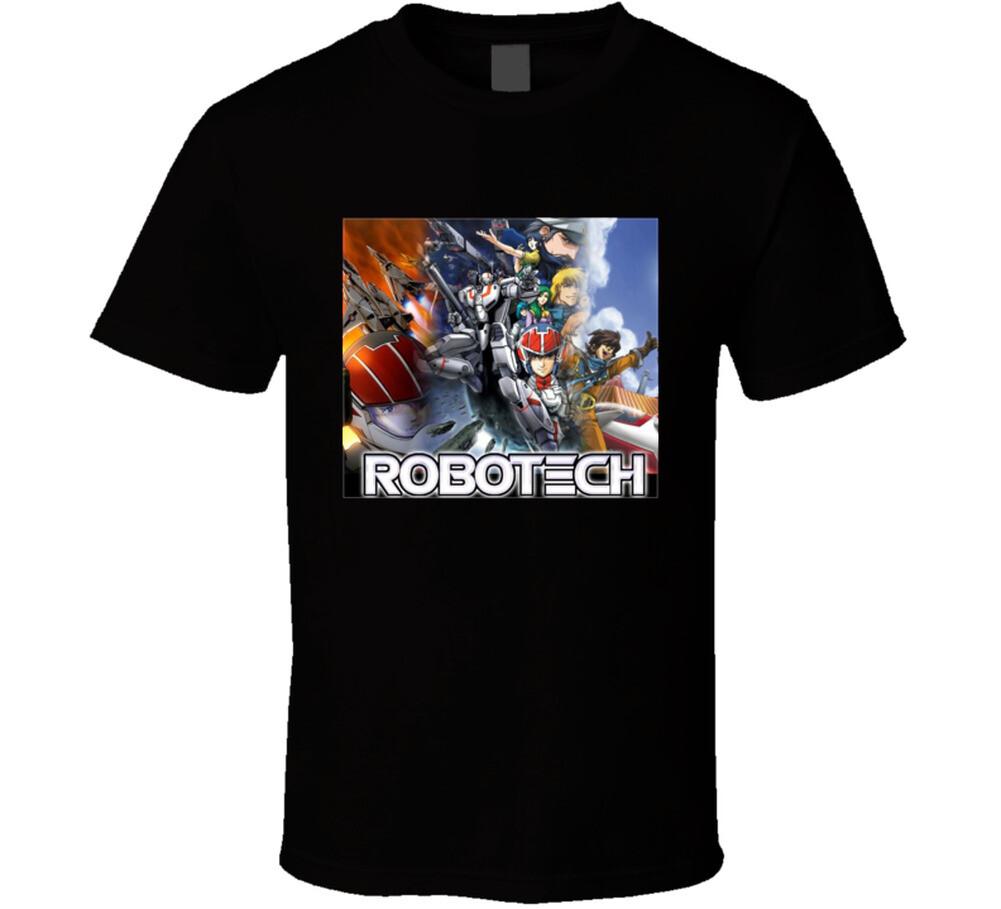 Robotech Anime Tv Show Poster Cool Fan T Shirt Mens Womens Tees Top 4XL