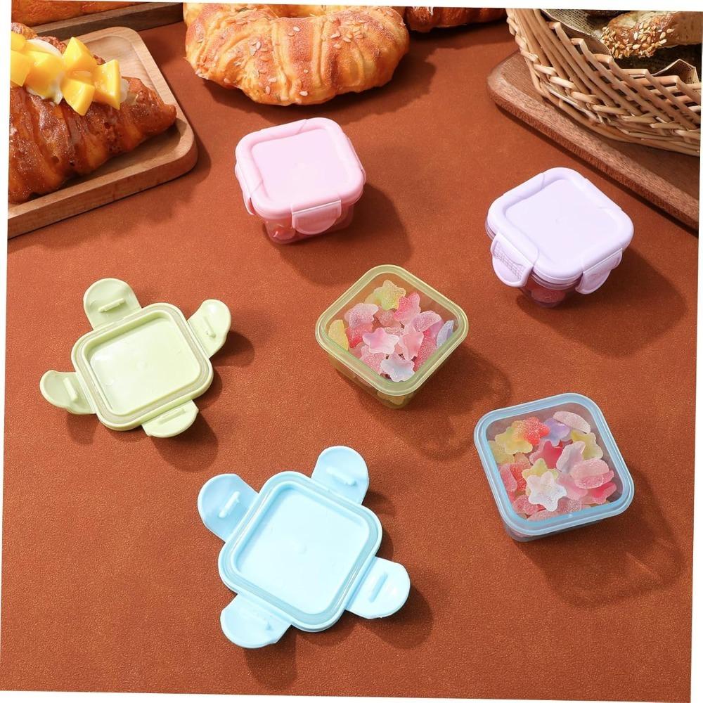 4PCS Portable Freezer Box Sealed Snack Containers with Lids Leakproof Food Storage for Travel Meal Prep and Snack Organization