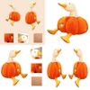 Pumpkin Duck Plush Toy Cute Gift For Kids And Animal Lovers