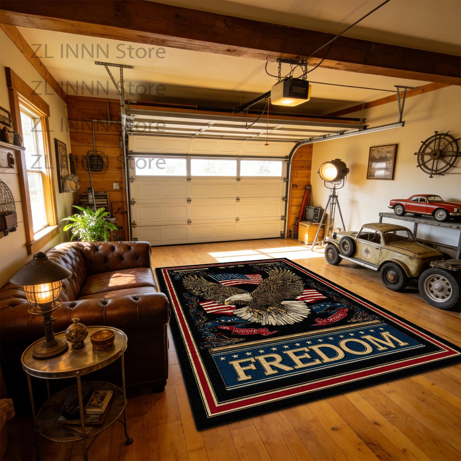 

250th American Anniversary Indoor Workshop Carpet Decoration Lounge Sofa Area Non-slip Plush Rug Living Room Short Velvet Mats 60x90cm