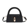 High-end Handbag, Women's Semi-round Single-shoulder Bag, Versatile for Commuting, Retro Lock Button Crossbody Bag