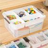 Fresh Art Supply Craft Organizer 17 QT Plastic Storage Box With Removable Tray And Stackable Storage Container