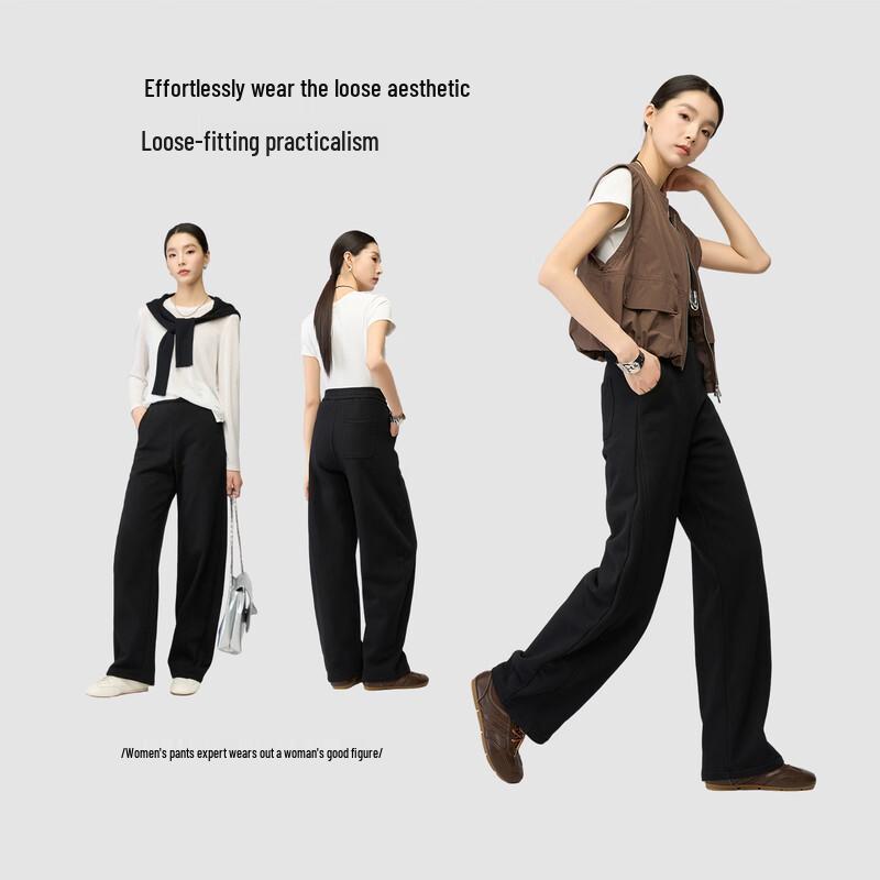 YaLiDa Women's High-Waisted Straight-Leg Casual Pants