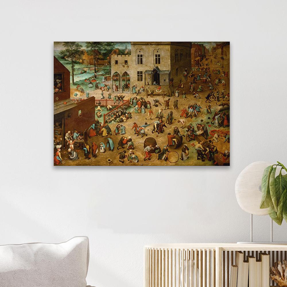 Pieter Bruegel cel Bătrân Imprimeu Lupta dintre Carnaval și Post Artă Tablou pe Pânză Căderea Îngerilor Rebeli Poster Decor