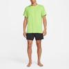 Nike Yoga Dri-Fit Pattern Print Round Neck Training Short Sleeve T-Shirt Men Tops Green DM8142-360