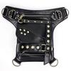 Waist Bag with Belt Steampunk Leg Strap Biker Themed Fanny Pack for Bikers,