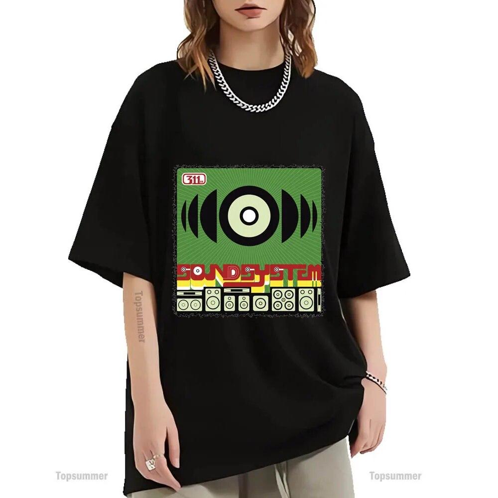 

Футболка Soundsystem Album 311 Tour, унисекс, летняя уличная одежда, футболки с графическим принтом, женские хлопковые топы