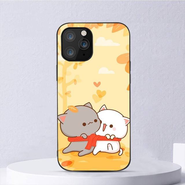 

Чехол для телефона с изображением кота персика и моти для Iphone 11 12 Mini 13 14 Pro Xs Max X 8 7 6s Plus 5 Se Xr Shell iPhone14