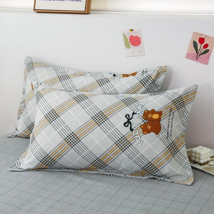 Aloe Vera Cotton Printed Pillowcase Pair, Standard Size 48x74 Cm