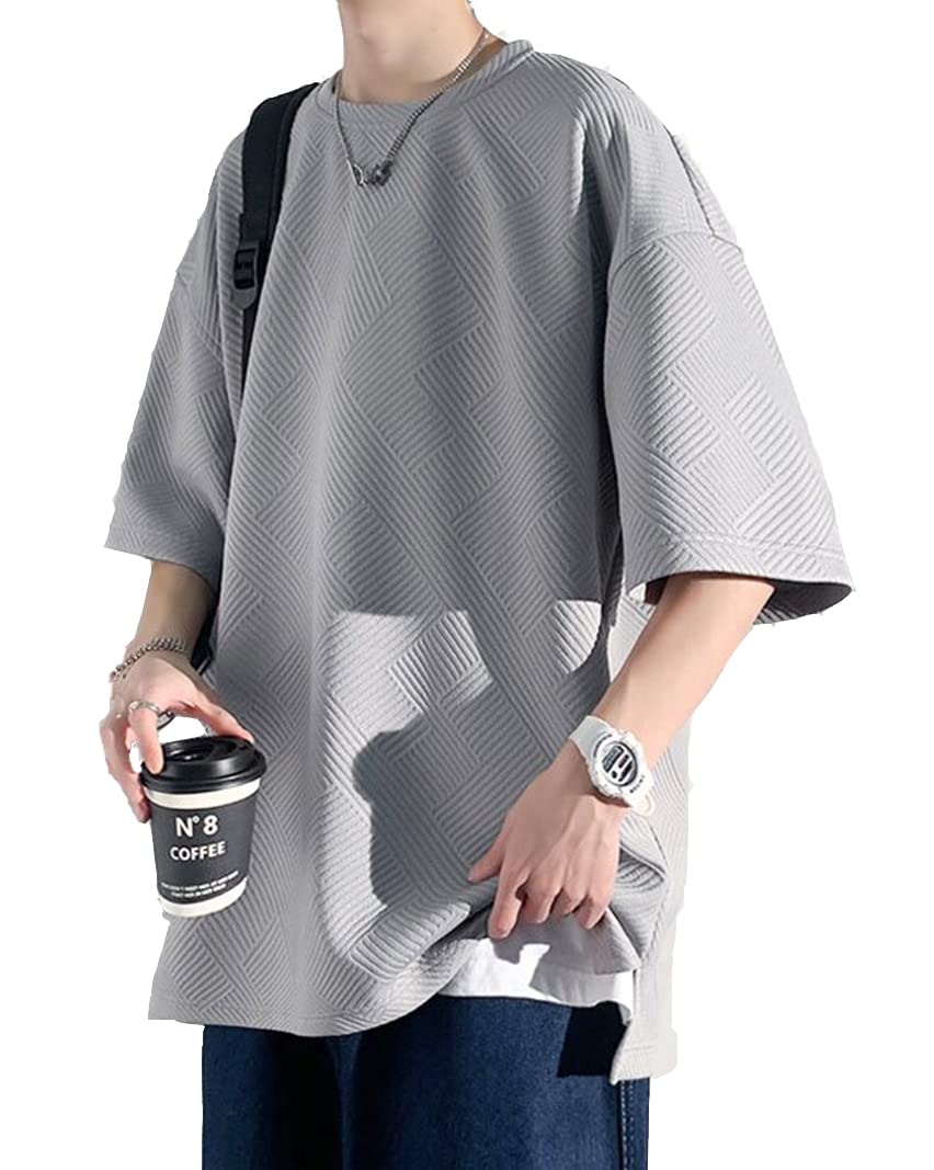 

Летний Короткий Свободный Большой Летний Крю Кат и Летний [Poperdision] Мужская Одежда, Футболки, Рукава, Рукава 5/8, Посадка, Размер, Прохладный, Силуэт,