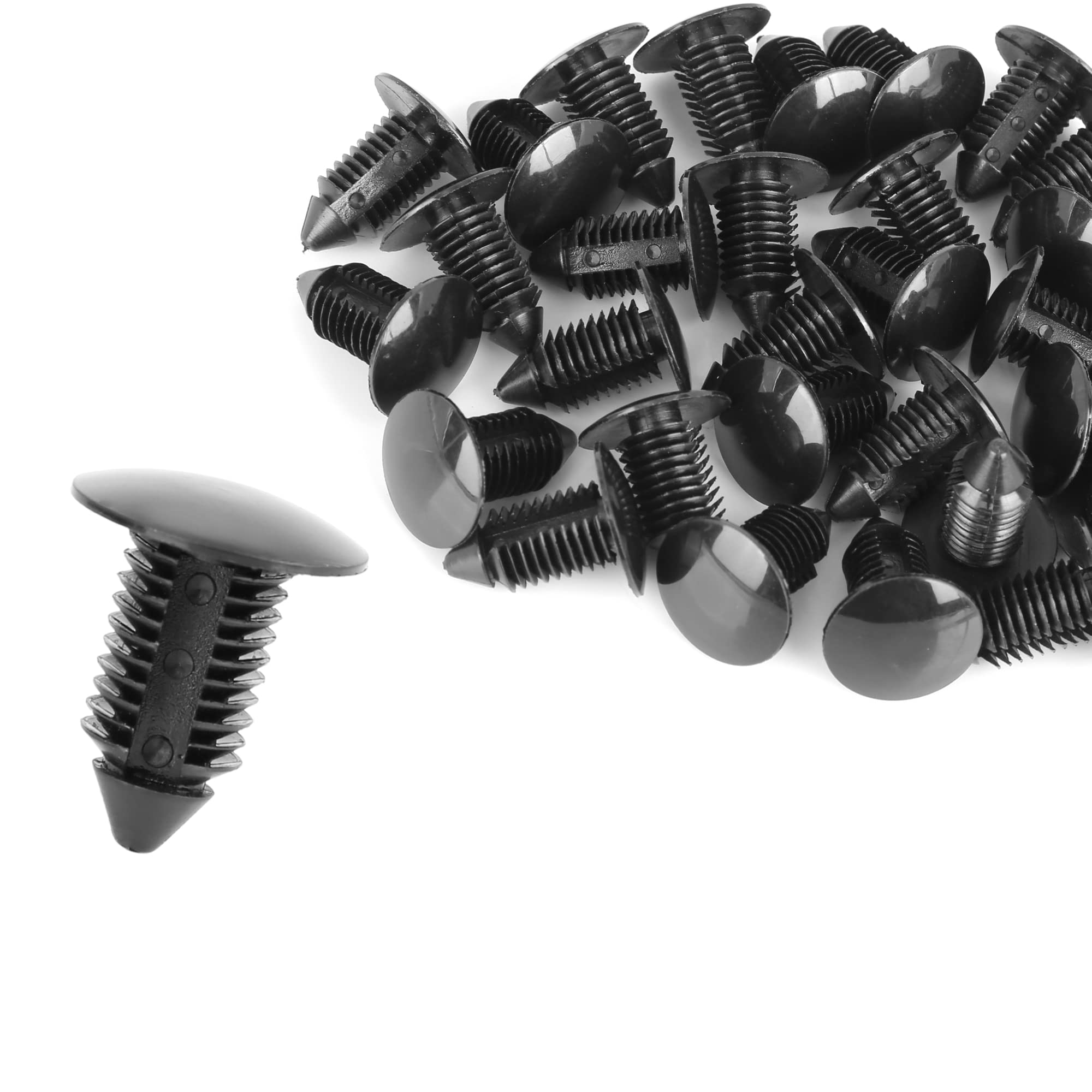 ACROPIX Bolt Rivet Fastener Mudguard Bumper Retainer Clip for GM 11mm Hole Diameter Black 30pcs 20x23mm