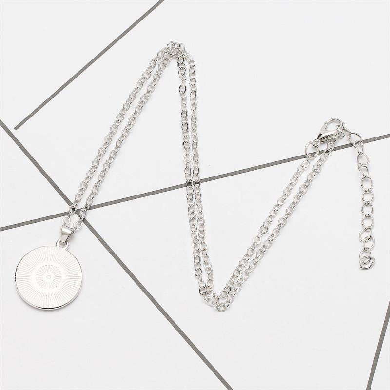 Trendsetting North Geometric American Flag Pendant Necklace Handmade Alloy Design