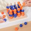 Four In A Row 4 Beads Wooden Gobang Toy Classic Family Board Game  Logical Thinking Training