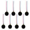 VAKTOK- 8pcs 10000RPM Mini Tiny Vibration Motor Wired mini Flat Pager Electronic Mobile Phone Coin Cell Splice Flat Coin Button-Type Vibrating Motor